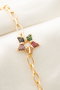 Heliophilia Silver Pulsera de Metal Dorada con Circón CBL9342